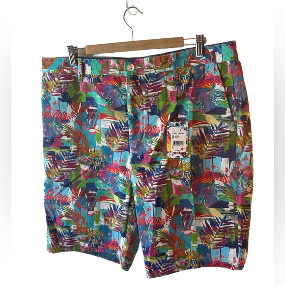 Robert Graham Other - NWT Robert Graham Men Floral Tropical Print Costas Shorts Pant $148 Size 38